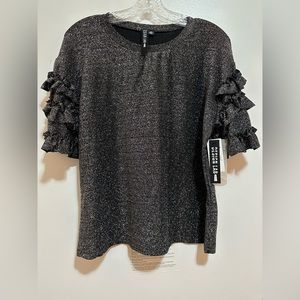 Design Lab metallic blouse